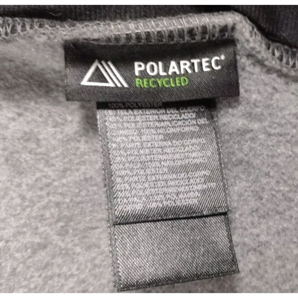 The North Face Denali A193 Black & Gray Fleece Jacket Men's Size LG - Picture 9 of 12